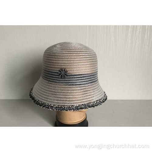 Summer Fine Horsehair Braid Sun Cloche Hats